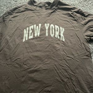 plain tee with lettering